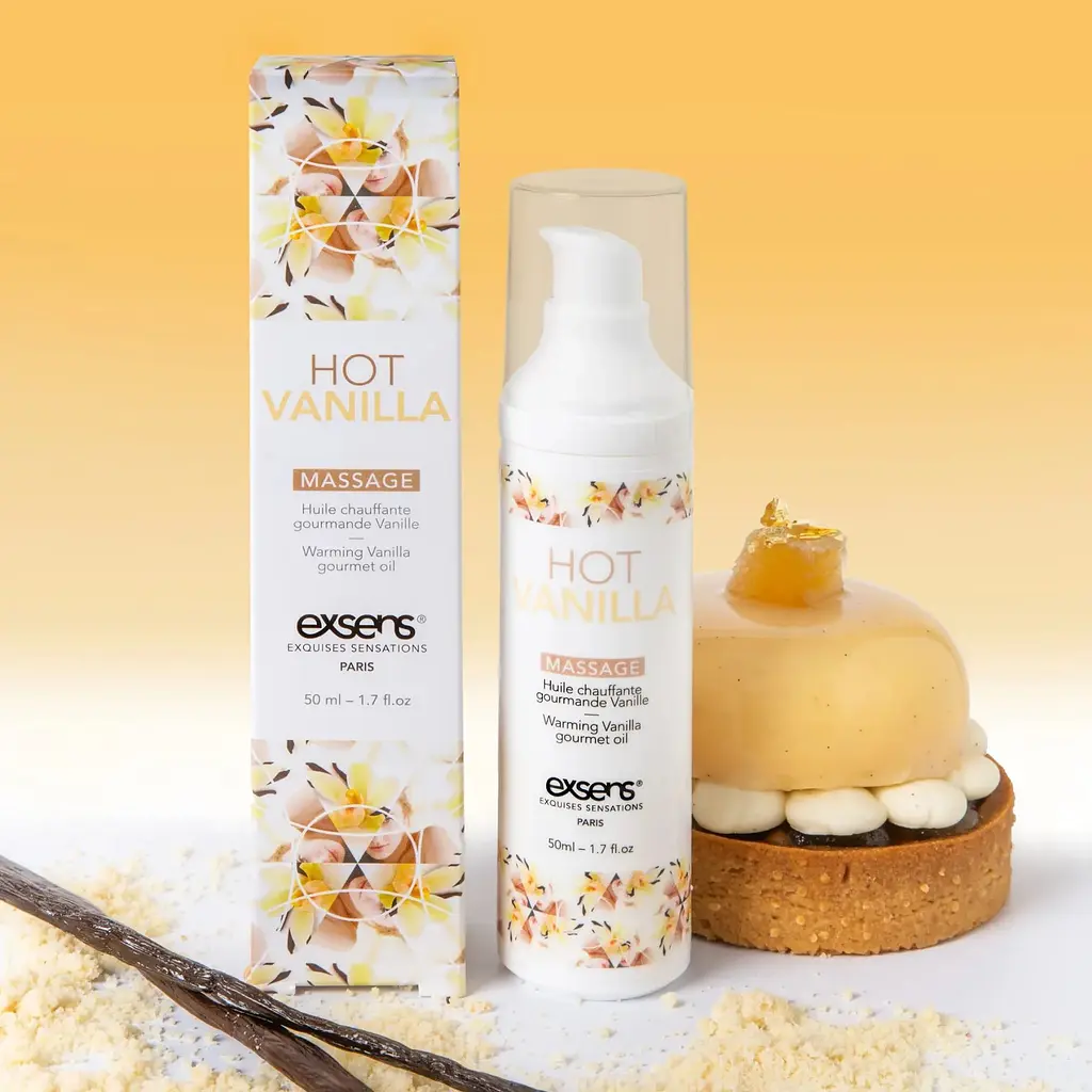 Массажное масло Exsens Hot Vanilla 50 мл разогревает, без сахара, без парабенов, съедобное - фото 6