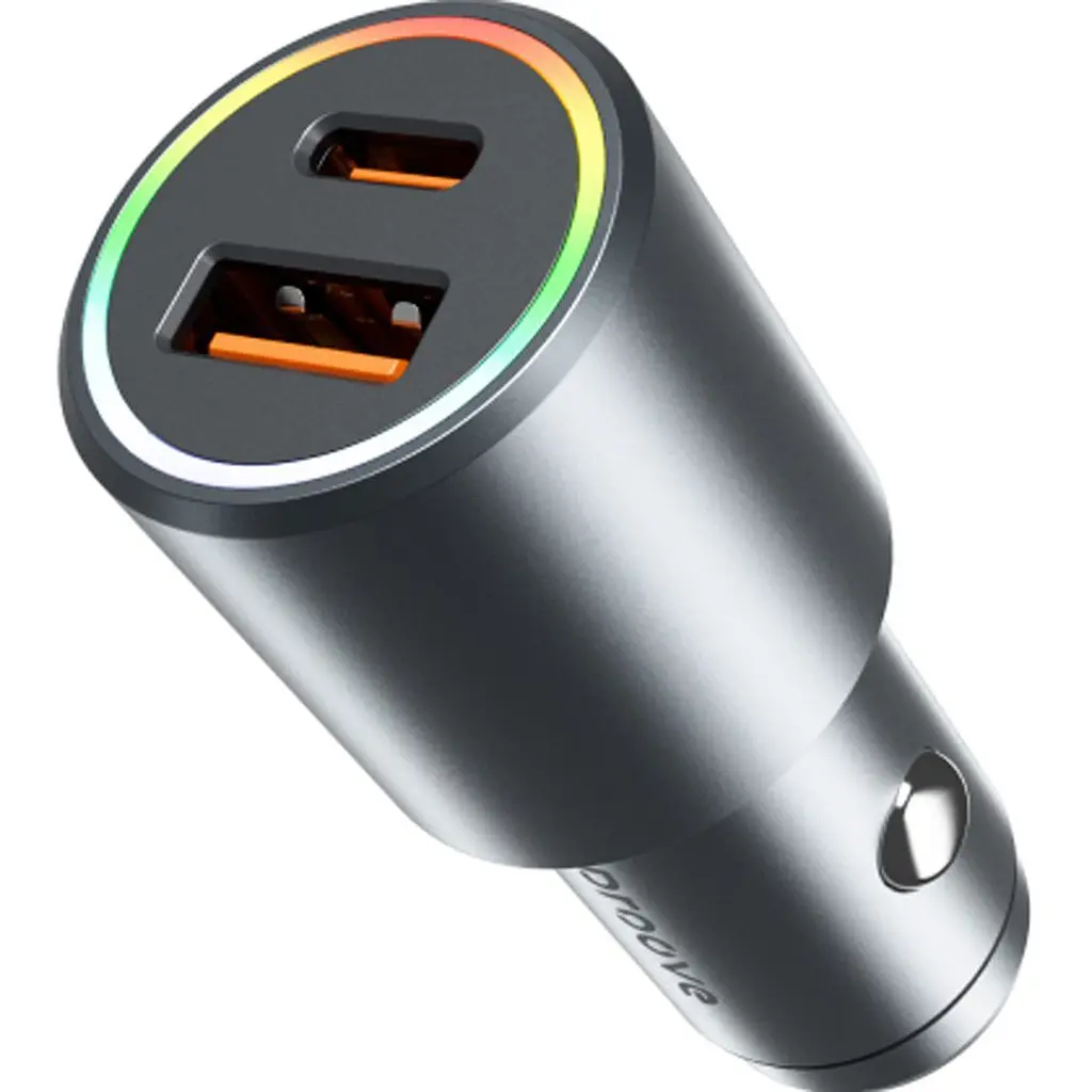 Автомобільний зарядний пристрій Proove Double Energy Plus 53W USB-A + USB-C Metal Gray (ACDE53110004) [130293] - фото 2