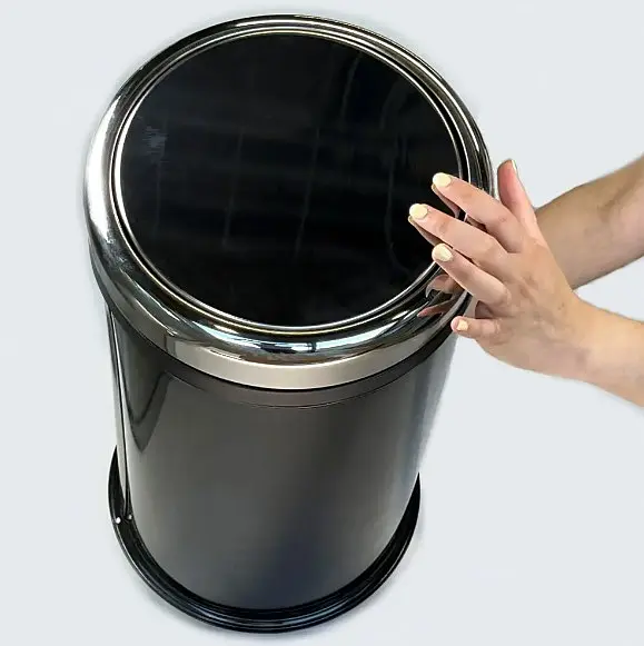Відро для сміття Maxiflow 27 л з кришкою Чорний 4513.0000S.102.27  - фото 2
