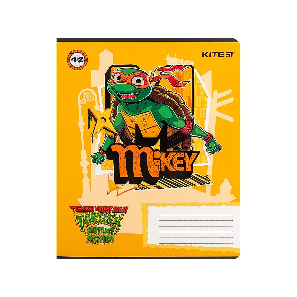 Зошит Kite Ninja Turtles, 12 аркушів, лінія (NT24-234) - фото 11