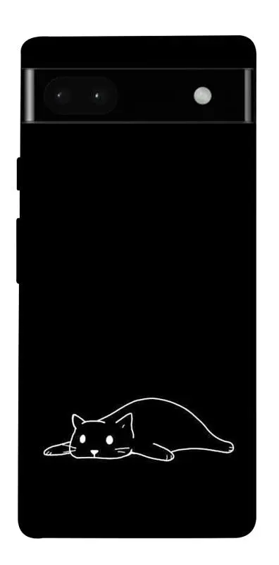 TPU чехол Demsky Lazy cat для Google Pixel 6a
