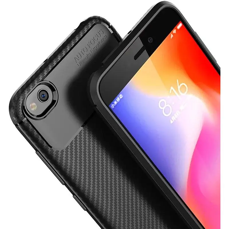 Чохол-накладка Toto TPU Carbon Fiber 1.5 mm Case Xiaomi Redmi Go Black - фото 7