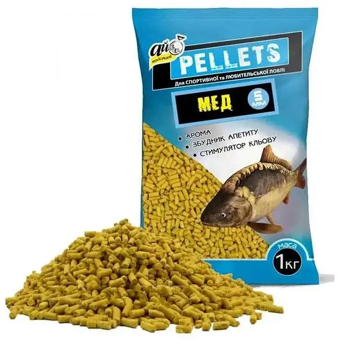 Принада в гранулах Pellets Ай Підсікай Мед Ø5.0мм