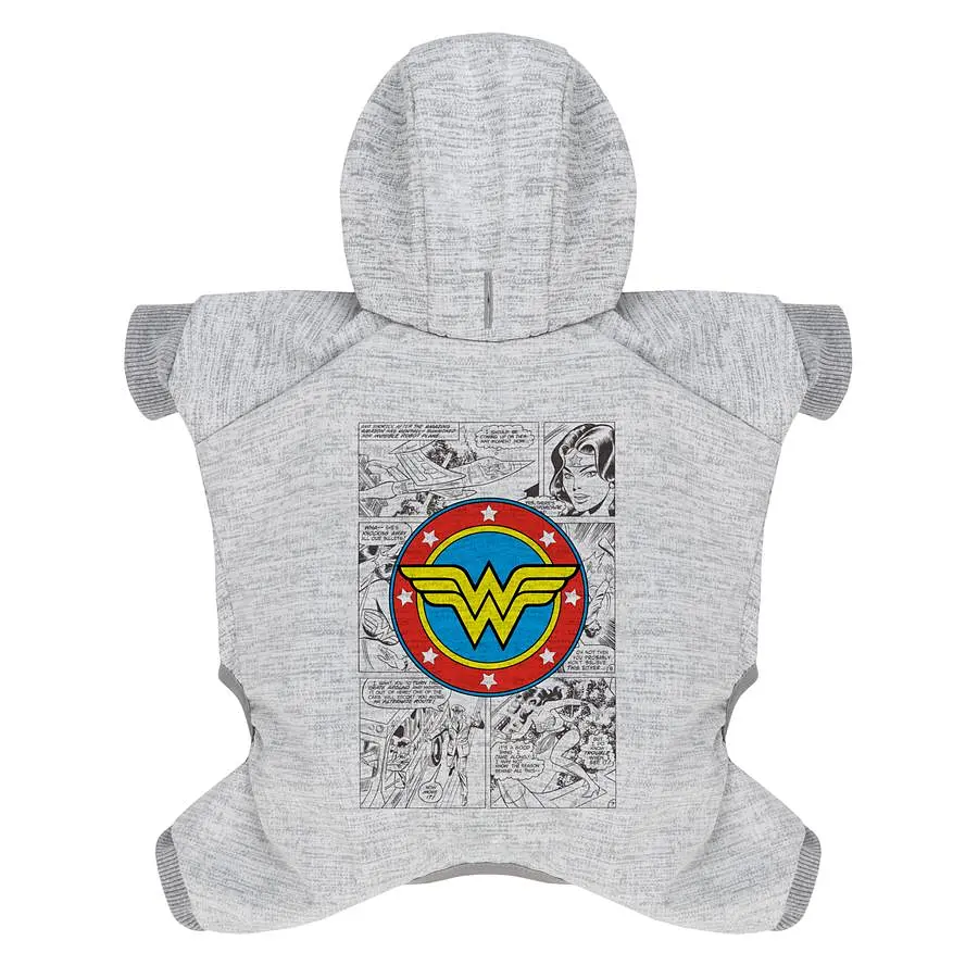 Комбінезон для собак WAUDOG Clothes малюнок Чудо-жінка комікс софтшелл L50 B 64-70 см C 44-50 - фото 2