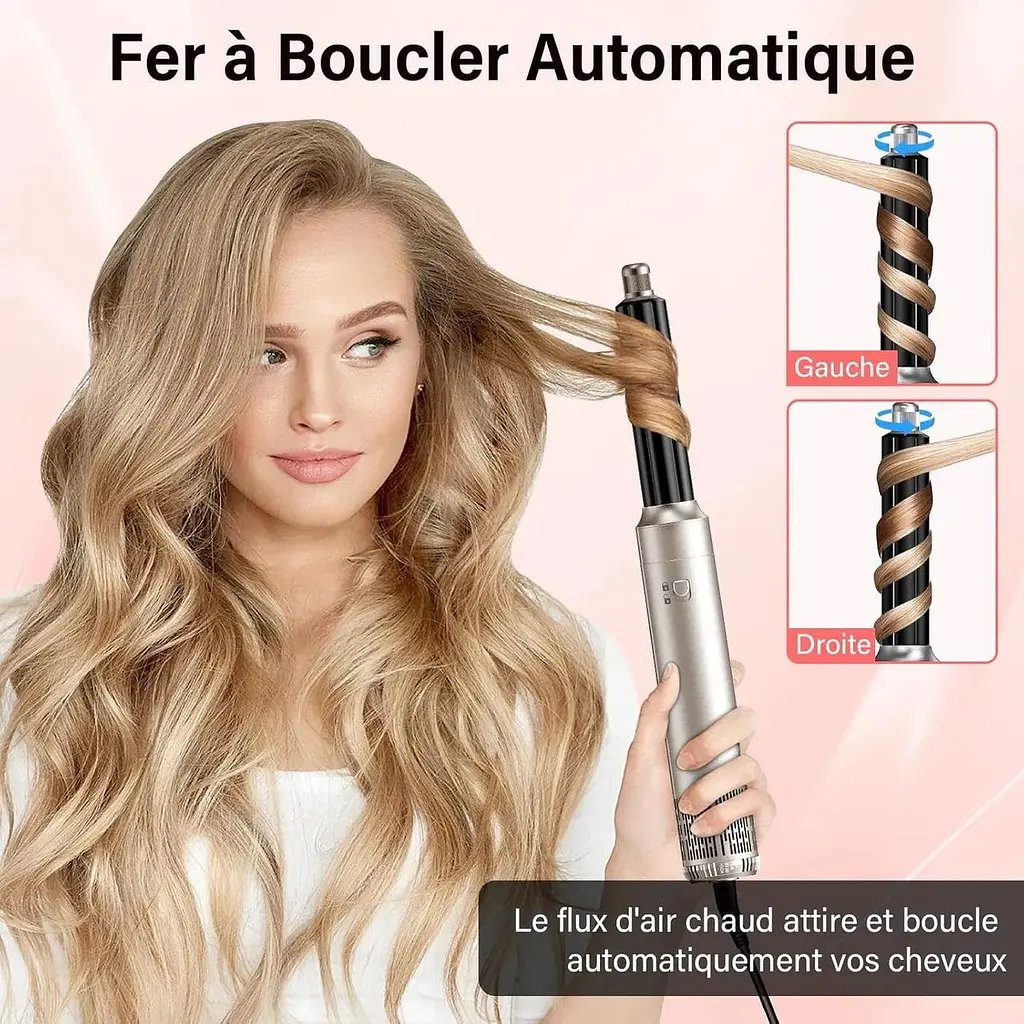 Повітряна щітка Onftrym Air Styler 6 в 1 з феном, щітка для повітродувки потужністю 1000 Вт із 3 регульованими температурами - фото 5