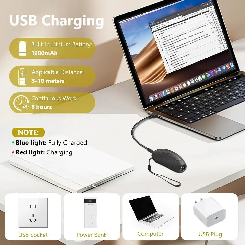 Ультразвуковий відлякувач гавкоту собак із USB зарядкою та водозахистом IPX4 - фото 9