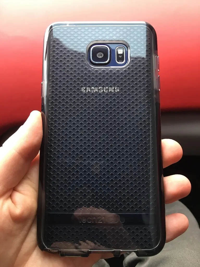 Прозорий силіконовий чохол Tech21 Evo Tactical Samsung Galaxy Note 5 Black - фото 10