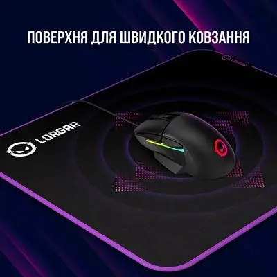 Коврик для мышки Lorgar Main 319 Black/Purple (LRG-GMP319) - фото 7