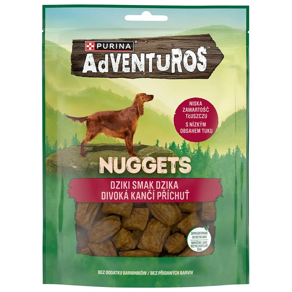 Ласощі для собак Purina AdVENTuROS Шматочки зі смаком дикого кабана 90 г (7613035516458) - фото 3