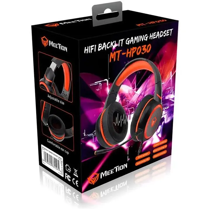 Игровая гарнитура Meetion MT-HP030 с LED подсветкой USB Gaming Backlit Hi-Fi - фото 7