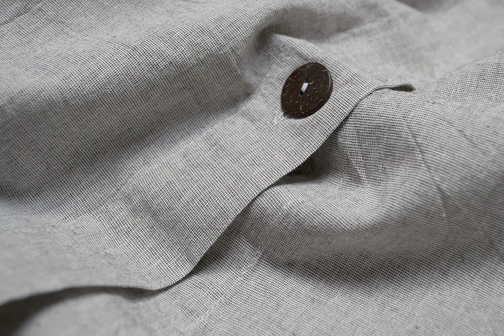 Постельное белье Lotus Home Washed cotton - Solid light antracite евро - фото 6