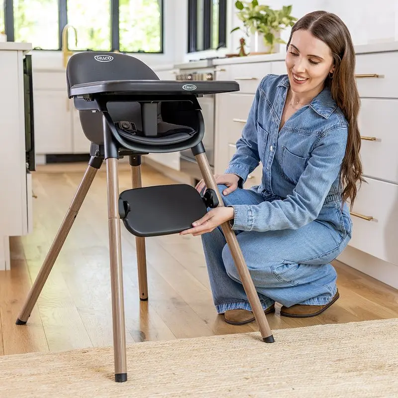 Стільчик для годування 3 в 1 Graco Presti Темно-сірий (3AJ999CHCEU) - фото 6