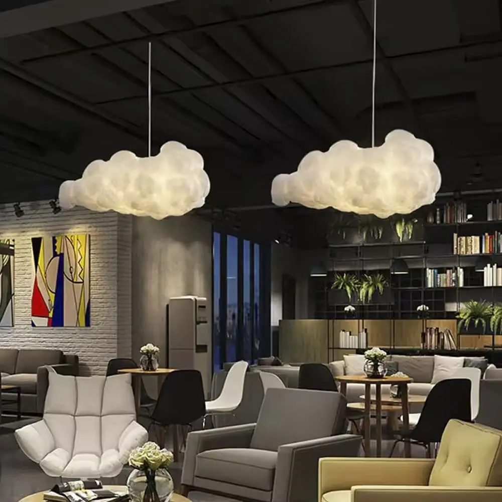 Підвісний світильник із плафоном-хмарою 80 см | Line F | Арт. MJ213-800 - фото 2