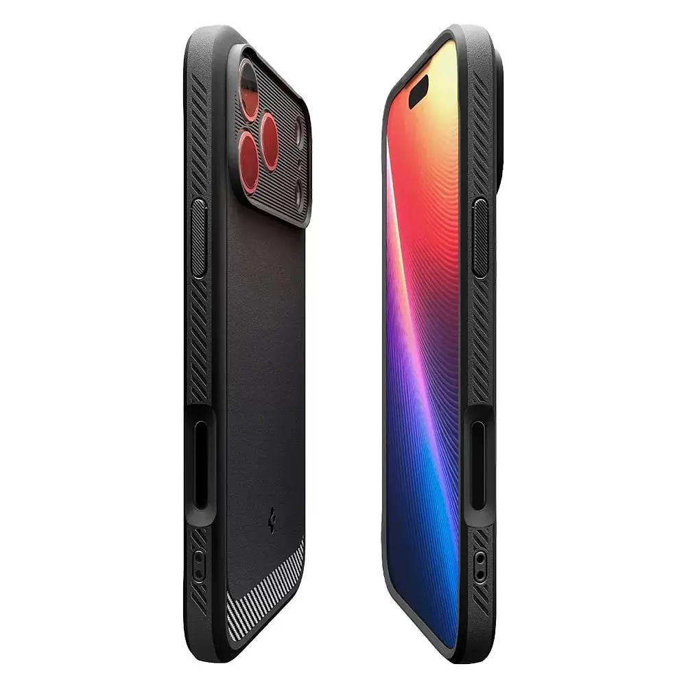 Чохол Spigen для iPhone 17 Pro, Rugged Armor MagFit, Matte Black teh0019359 - фото 4