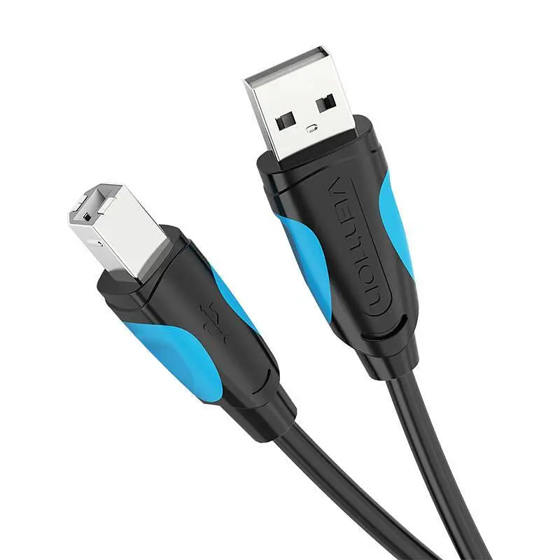 Кабель до принтеру Vention USB A Male - B Male Print 2m Black (VAS-A16-B200) - фото 4