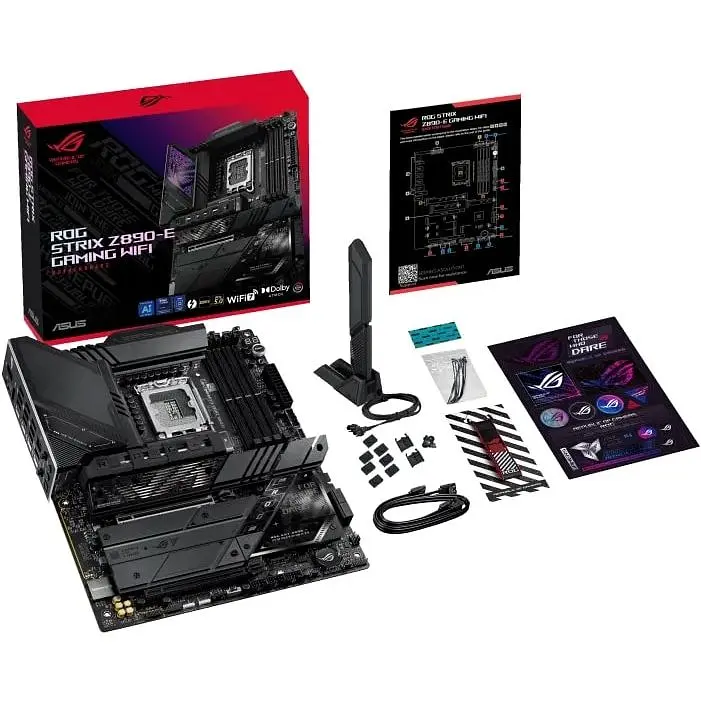 Материнська плата Asus Rog Strix Z890-E Gaming WIFI s1851 Z890 4xDDR5 M.2 DP HDMI Wi-Fi BT ATX - фото 2