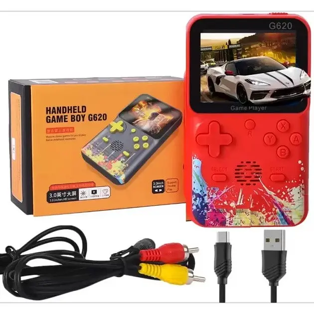 Портативна ігрова консоль ретро геймінг 500 ігор в 1 Handheld Game Boy G 620 8915 червоний