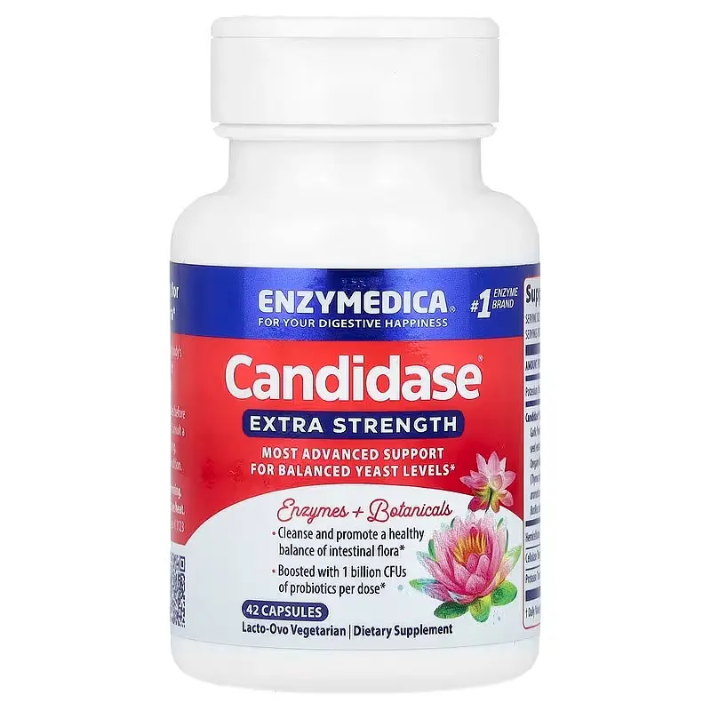Протикандидний засіб, Candidase, Extra Strength, 42 капсули Enzymedica vit0001474