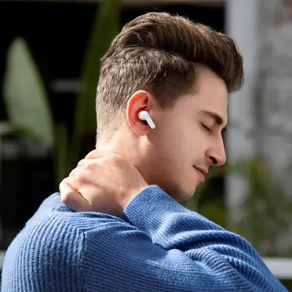 Навушники Bluetooth Baseus SIMU ANC True Wireless Earphones S2 | 42/480mAh, 6/24Hours (NGS2-02) white - фото 9