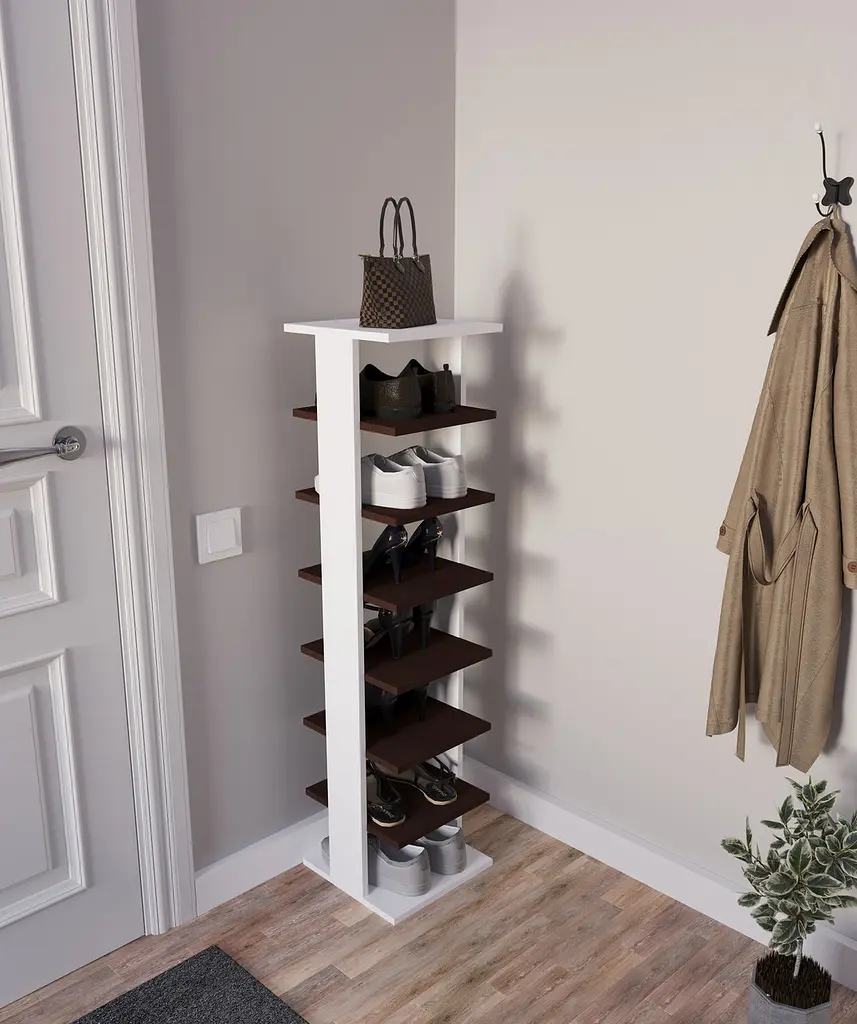 Полиця для взуття Flamecame висока для дому на 7 пар із ДСП OF-1 - фото 3