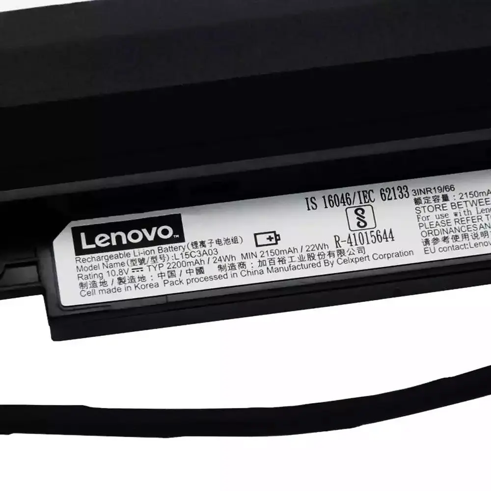Акумулятор для ноутбука Lenovo Ideapad 110-14AST 110-14IBR 110-15ACL 110-15AST 110-15IBR (10.8V 24Wh 2200 mAh) - фото 3