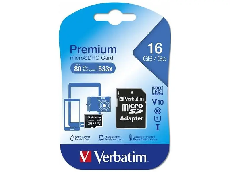 Карта пам'яті Verbatim microSDHC class 10 16 GB (MDAVR-10/G) - фото 3