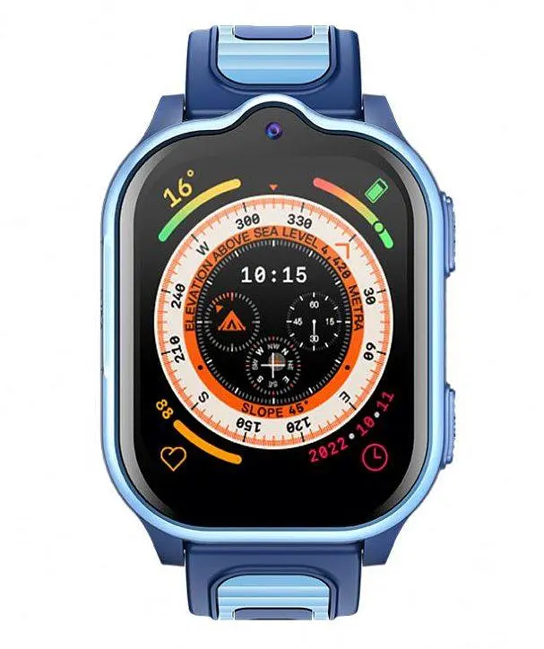 Дитячий смарт годинник Lemfo D26 з GPS трекером, 4G дзвінками, Wi-Fi, AI голосовим помічником та HD відеозв’язком, baby smart watch До 5 днів роботи Синій - фото 2