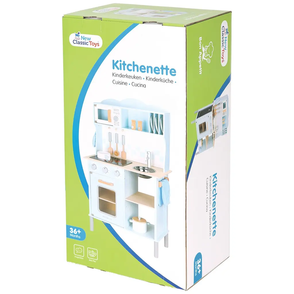Мини-кухня New Classic Toys Модерн с электроплитой синяя (11065) - фото 4