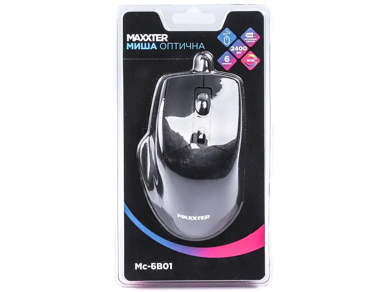 Миша Maxxter Mc-6B01 Black - фото 4
