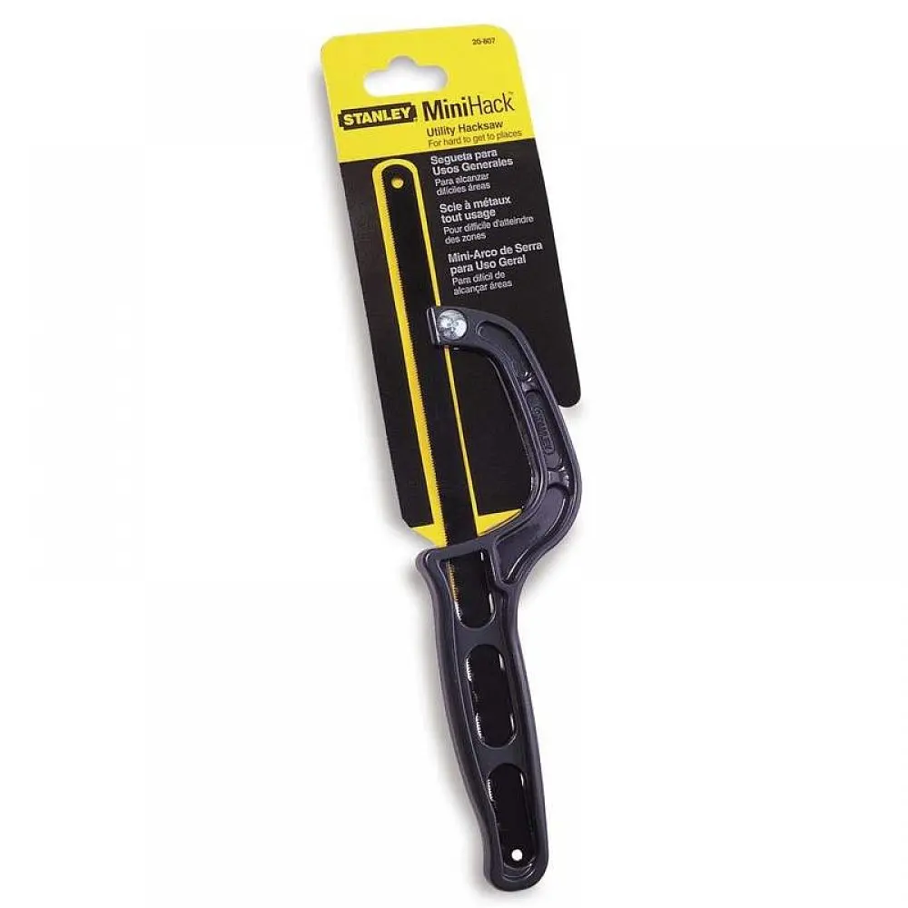 Ножівка по металу Stanley Mini Hacksaw з пластиковим корпусом полотно 300 мм робоча зона- 254 мм (0-20-807) - фото 2