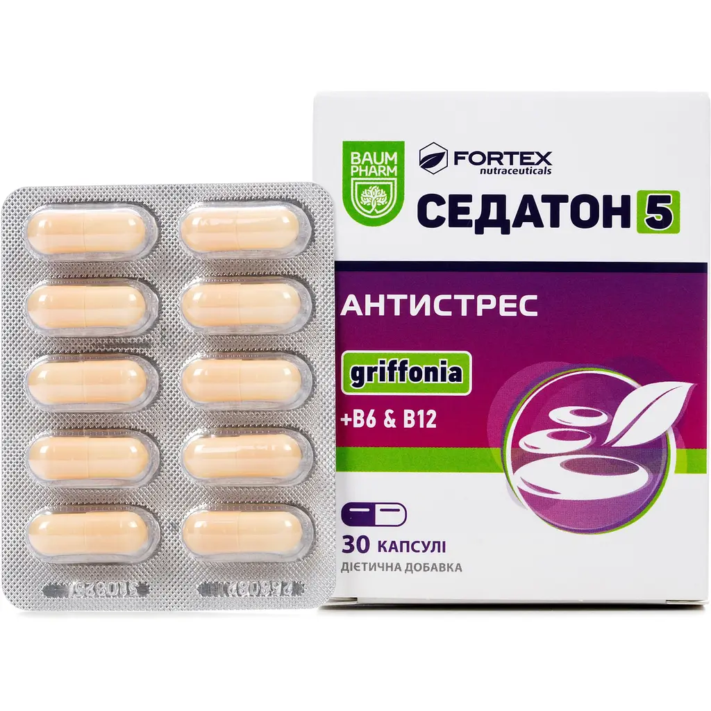 Добавка Baum Pharm Седатон антистресс 30 капсул - фото 2