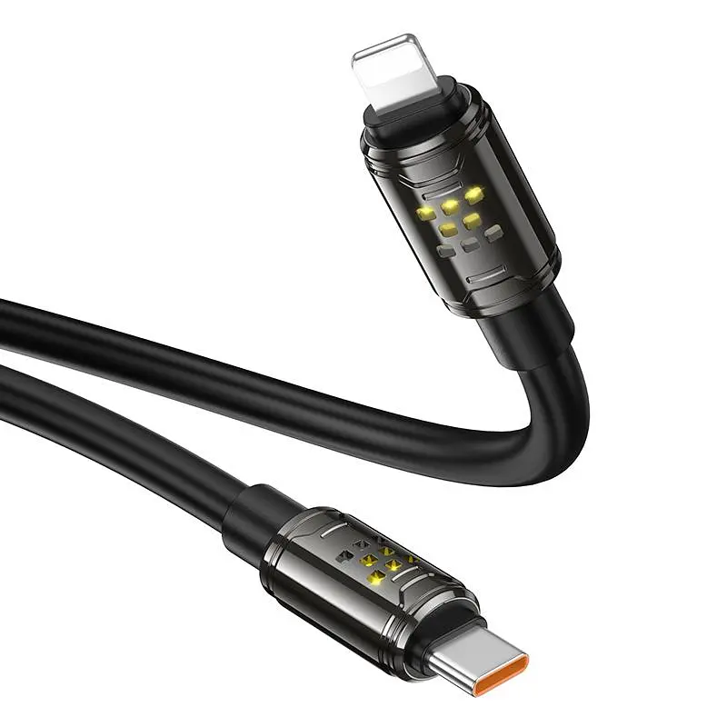 Дата кабель Hoco U143 Joy Type-C to Lightning 27W (1.2m) Black - фото 4