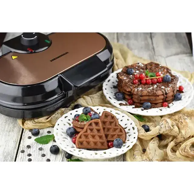 Вафельниця Heinner HWF-1000CR Black/red UA - фото 3