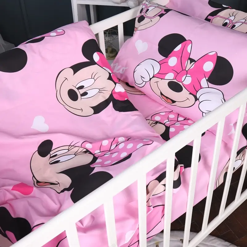 Наволочка MirSon Бязь Kids Time 17-0666 Pink Minnie 45х45 см (2200010118339) - фото 4