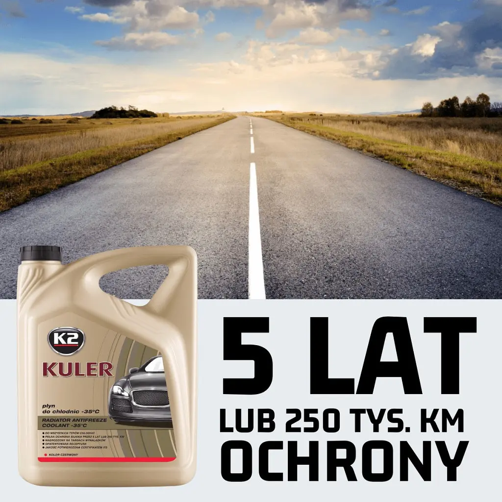 Антифриз K2 KULER -35C 1л RED (T201C) - фото 2
