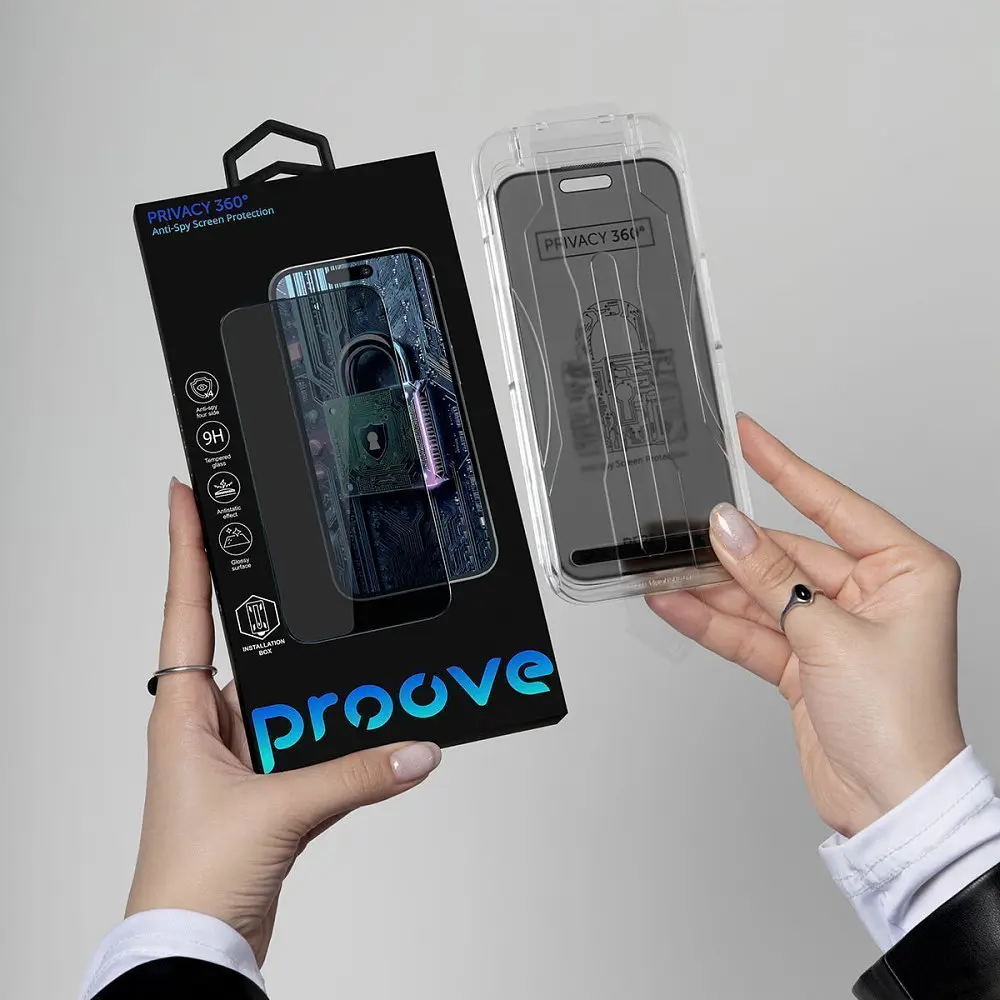 Захисне скло Proove Privacy 360 Installation Box iPhone 14 Pro/15/16 - фото 3