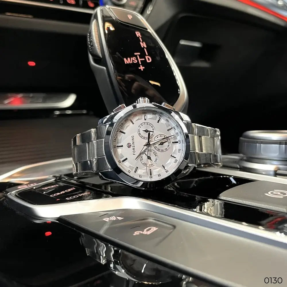 Чоловічий наручний годинник 6917 Silver-White Forsining acs0031383 - фото 8