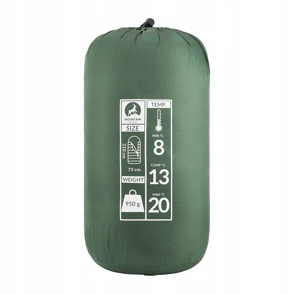 Спальний мішок (спальник) ковдра Mountain Goat Standard 2 в 1 MG0015 8 ...+20°C R Olive/Grey (P-5905973400961) - фото 5