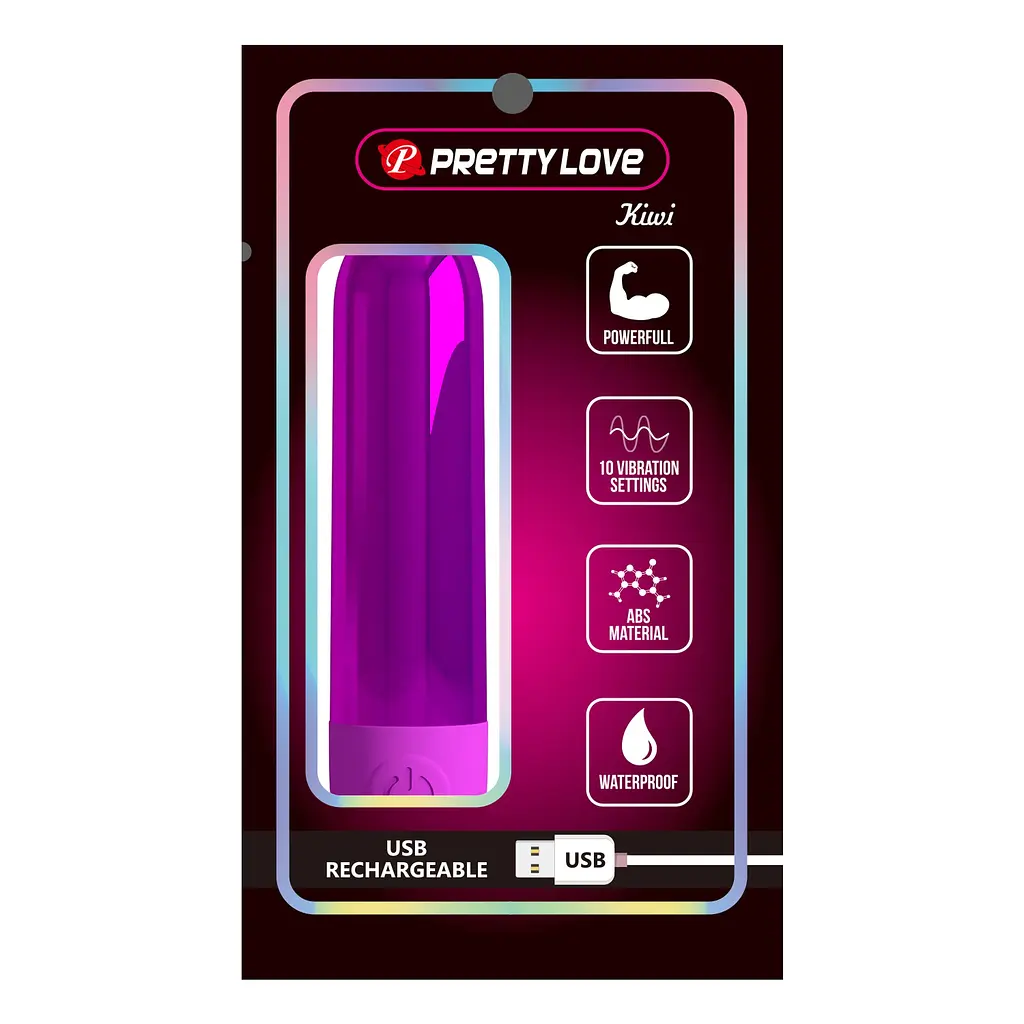 Кліторальний вібратор Pretty Love Kiwi, фіолетовий PRETTY LOVE BI-300091 103516 - фото 9