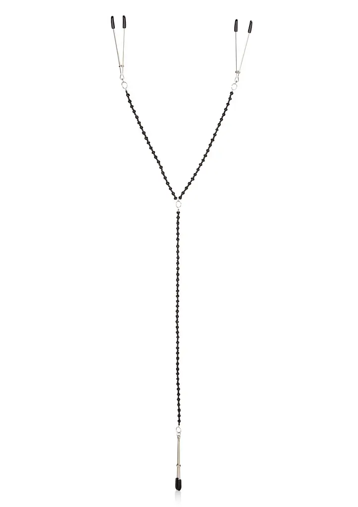 Затискачі для сосків та клітора Calexotics Tweezer Intimate Clamps (чорний) - фото 2