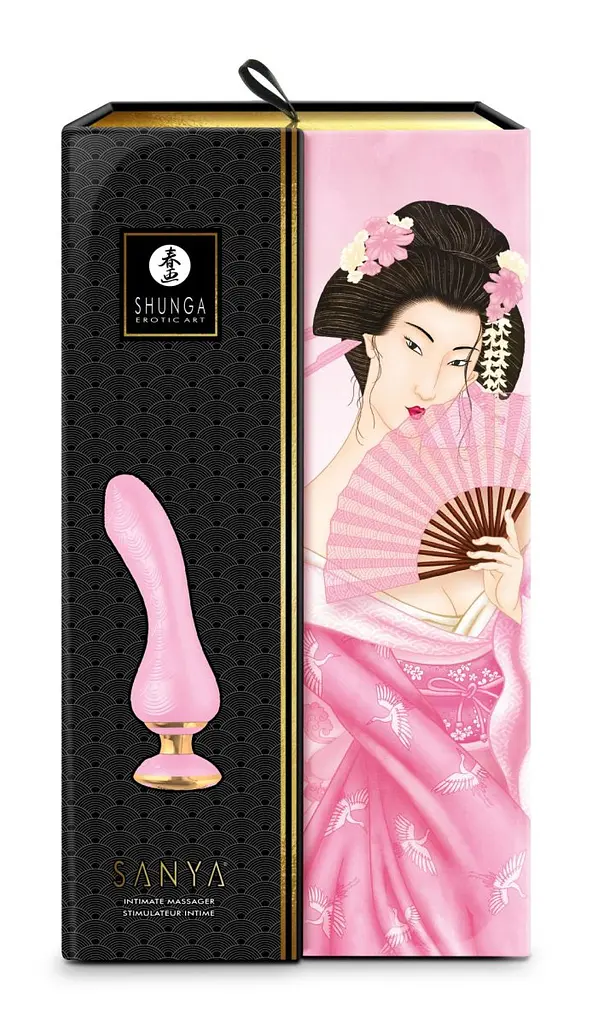 Вібратор Shunga Sanya Intimate Massager для точки G, 18.5х3.8 см рожевий - фото 4