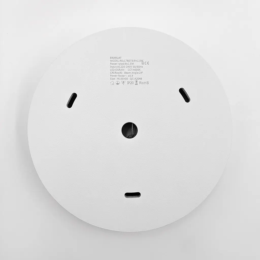 Стельова люстра Skarlat RSLC78073 9×1.5W WH+BK 4000K - фото 8