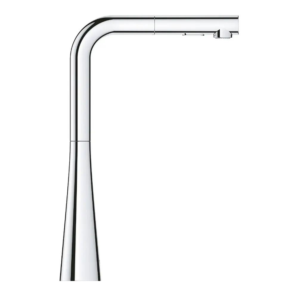 Змішувач для кухні з висувним виливом Grohe Zedra 32553002, Хром - фото 3