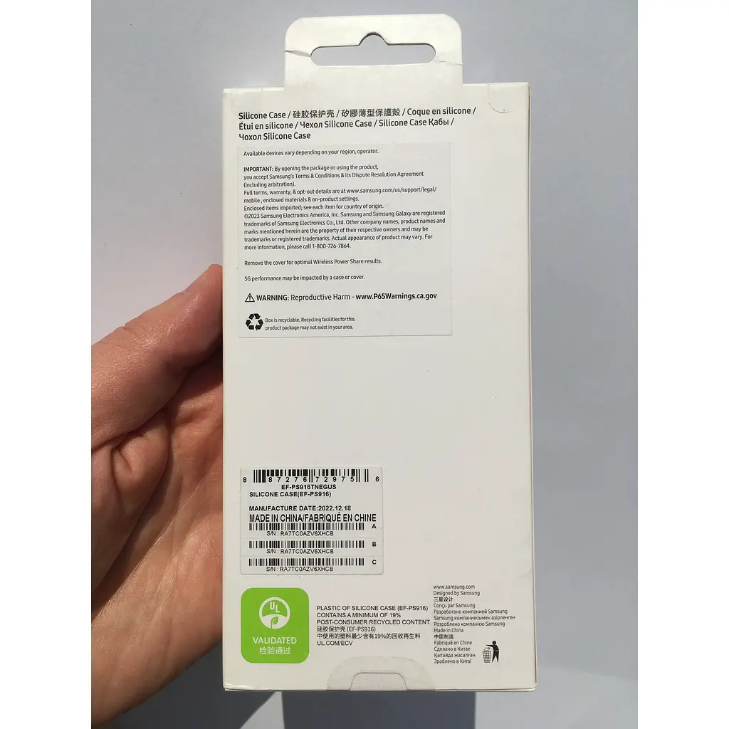 Оригінальний силіконовий чохол для Samsung Galaxy S23 Plus (S916) Samsung Silicone Case EF-PS916TNEGRU - фото 5