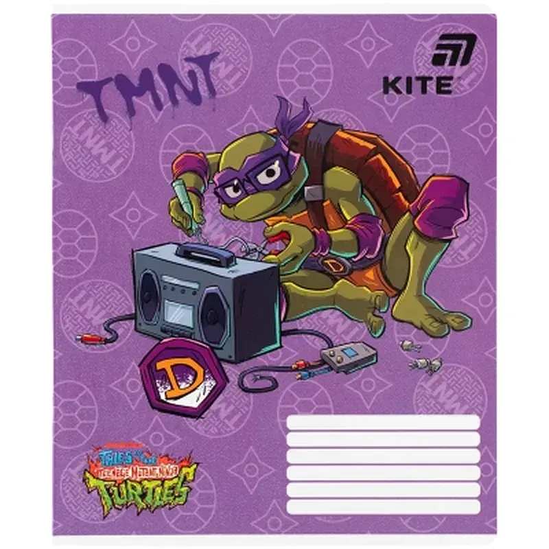 Зошит Kite Ninjia Turtles, 18 аркушів, клітинка (NT26-236) - фото 7