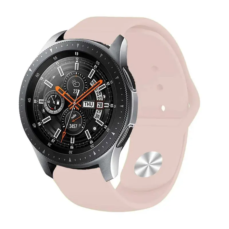 Силіконовий ремінець BeCover для Xiaomi iMi KW66/Mi Watch Color/Haylou LS01/Watch S1 Active Grapefruit-Pink (706351) - фото 4