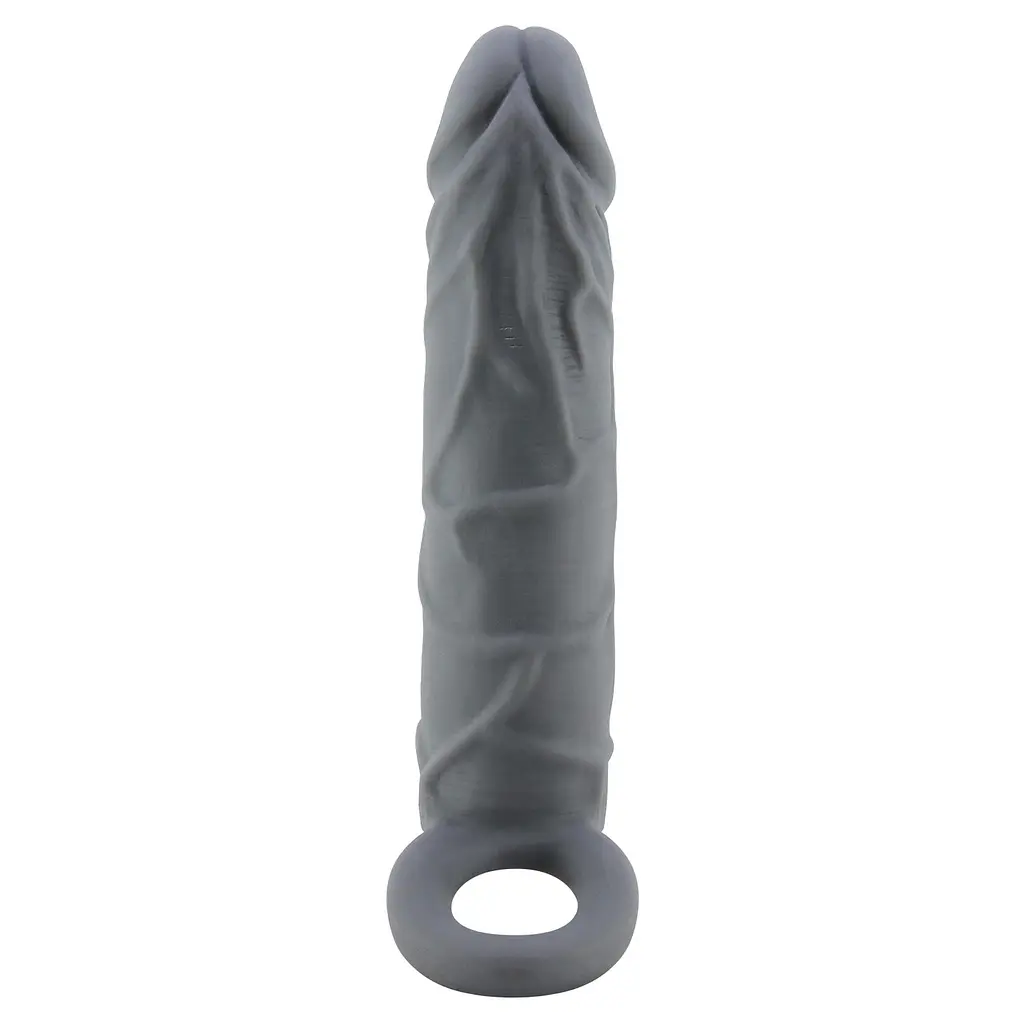 Насадка на пеніс Pretty Love Penis Sleeve 18 см (чорний) - фото 10