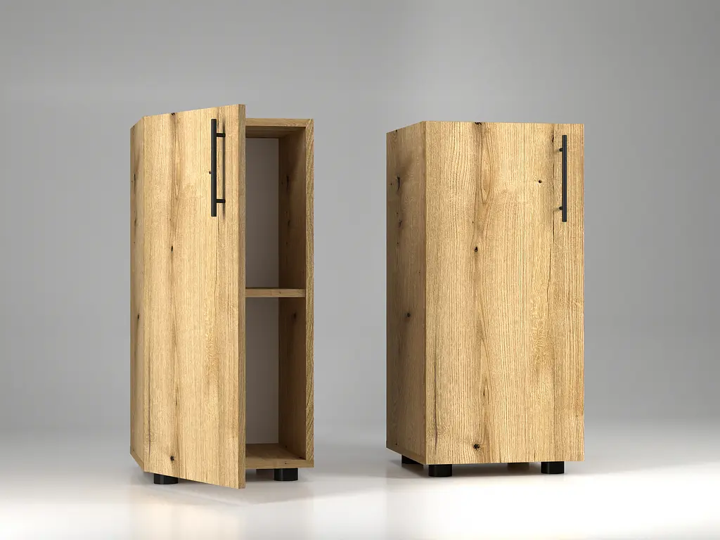 Пенал закритий низький ОП-711 Orange-Line 350х347х750 Дуб Евок прибережний - фото 2