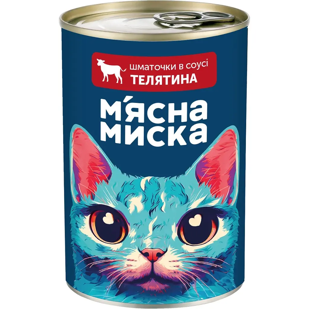 Набір вологого корму для котів М'ясна миска шматочки в соусі Мікс 8 шт x 415 г - фото 7