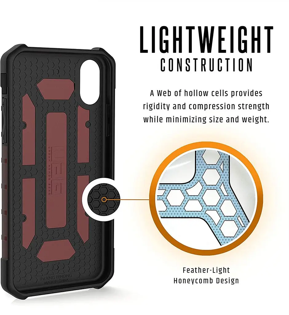 Чохол оригінальний протиударний UAG Pathfinder для iPhone XS / iPhone X Carmine (111227119696) - фото 8